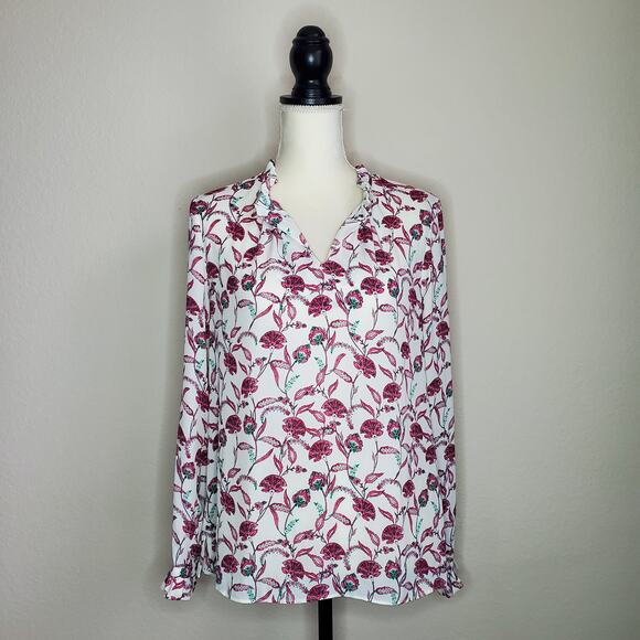 Rose and Olive Paisley Blouse Medium - Picture 1 of 9